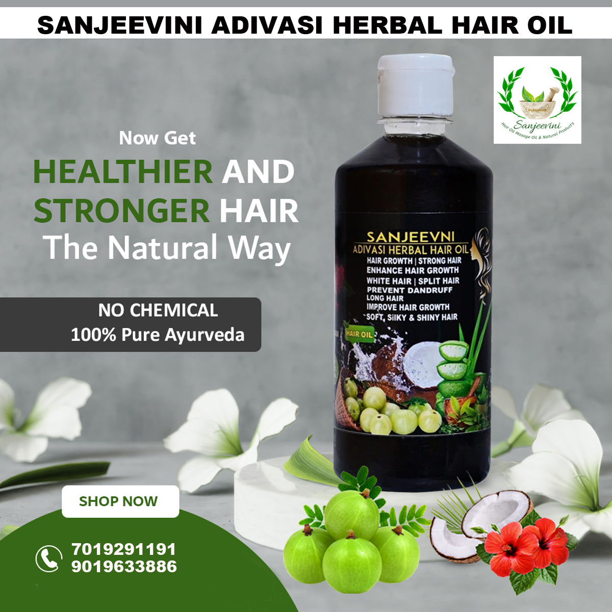 ADIVASI SANJEEVINI HERBAL HAIR OIL