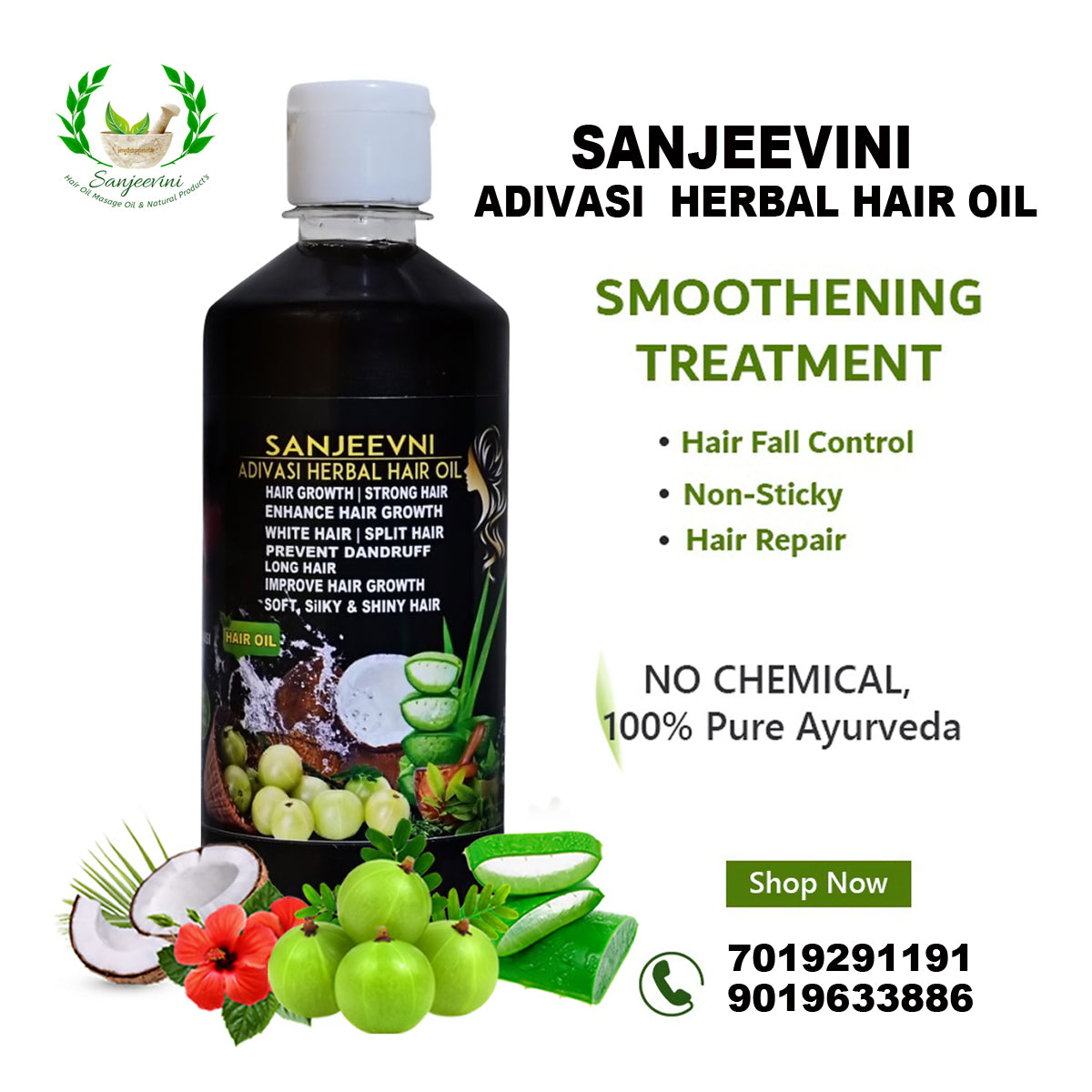 ADIVASI SANJEEVINI HERBAL HAIR OIL